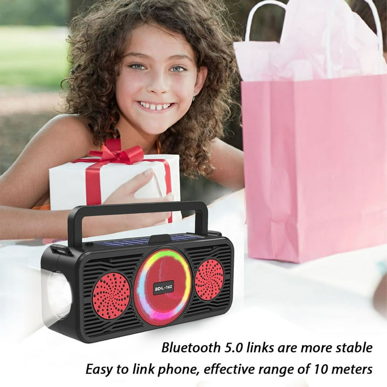 Jacenvly Christmas Lights Outdoor Solar Portable Bluetooth