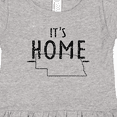 thumbnail image 4 of Inktastic It's Home- State of Nebraska Outline Distressed Text Girls Toddler Dress, 4 of 5