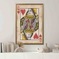 thumbnail image 5 of Queen Art Canvas, Abstract Wall Decor, Playing Card Canvas Art, Modern Art, Play Room Art, Queen of Hearts Playing Card Printed, Canvas Wall Decor - Natural Framed, 5 of 6
