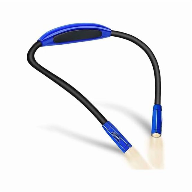 wonima02 Lightweight Neck Reading Light - 3 Colors, 9 Brightness. Rechargeable, Hands - Free, Portable. for Bed Reading, Knitting, Sewing, Crafting. Appeals to Repair & Craft Fans