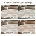 thumbnail image 6 of ODIKA 5'x7' Beige Cream Geometric Modern Design Washable Area Rug Abstract Patterns with Minimalist Flair Non-Slip, Low Pile, Stain Resistant for Guest Room, Lounge, Apartment, 6 of 6