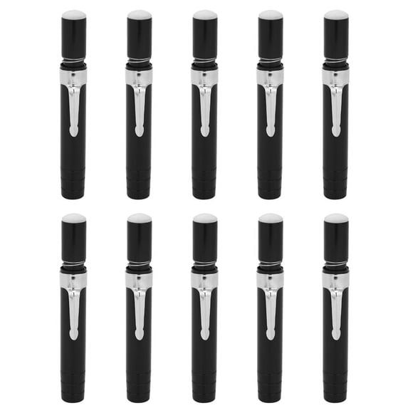 10 Tenedor del Encargado de la Tiza de la AleaciÓN de Aluminio Negra de Las PC (Negro)