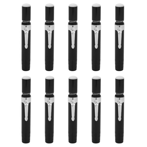 10 Tenedor del Encargado de la Tiza de la AleaciÓN de Aluminio Negra de Las PC (Negro)