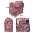 thumbnail image 5 of Floral Lounger Chair Bag, Rhythmic 90's Style Simplistic Retro Flair Drawn Colorful Arrangement, High Capacity Storage with Handle Container, Lounger Size, Hot Pink and Multicolor, by Ambesonne, 5 of 5