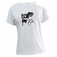 thumbnail image 4 of Camiseta de mujer de manga corta Ropa clásica Trajes Ropa Casual Verano Tops Blanco, 4 of 8