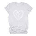 thumbnail image 6 of SOOMLON Valentine's Day Tshirt Women Lover Valentines Gift Comfy Short Sleeve Crew Neck Shirts Funny Love Heart Graphic Blouses Fashion Holiday Outfits 2025 White XL, 6 of 6
