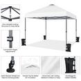thumbnail image 3 of Renwick 10x10 Ft Instant Pop Up Canopy with One Push To Lock Setup Mechanism, White, 3 of 10