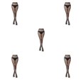 thumbnail image 2 of Guardurnaity Medias negras Varios patrones Cintura alta Malla de red Lencería Vestido de lujo Medias Ropa de mujer Panty-hose para niña 6023 seis mil veintitrés Tamaño libre 5Conjunto, 2 of 6