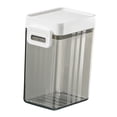 thumbnail image 4 of Contenedor de cereales con cuchara de 5 g, organizador para refrigerador, caja de almacenamiento transparente hermética gris 600ml, 4 of 9