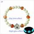 thumbnail image 3 of Luces de Halloween, joyería europea y para parejas de Halloween, nueva cadena de cuentas luminosas para fiestas navideñas, pulsera luminosa con cara de fantasma y calabaza, pulsera noctilucente de Hal, 3 of 5