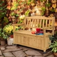 thumbnail image 6 of OverPatio Garden Storage Bench Deck Box w/ Seating for Outdoor and Indoor - Cedar, 6 of 11