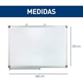 thumbnail image 4 of Pizarrón Bluelander con Plumones, Borrador, Kit de Instalación y Accesorios, 120 x 240 cm, Blanco, 4 of 5