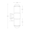 thumbnail image 3 of Aplique pared exterior, IP44, color negro, 10W, E27, 2 luces, 3 of 5