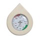 thumbnail image 2 of Madera de pino Sauna Termómetro Higrómetro Medición de temperatura y humedad interior kusrkot Termómetro de sauna, 2 of 8