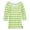 Green - 314, variant on Aeropostale Womens Sheer Striped Basic T-Shirt, Green, Juniors, X-Small