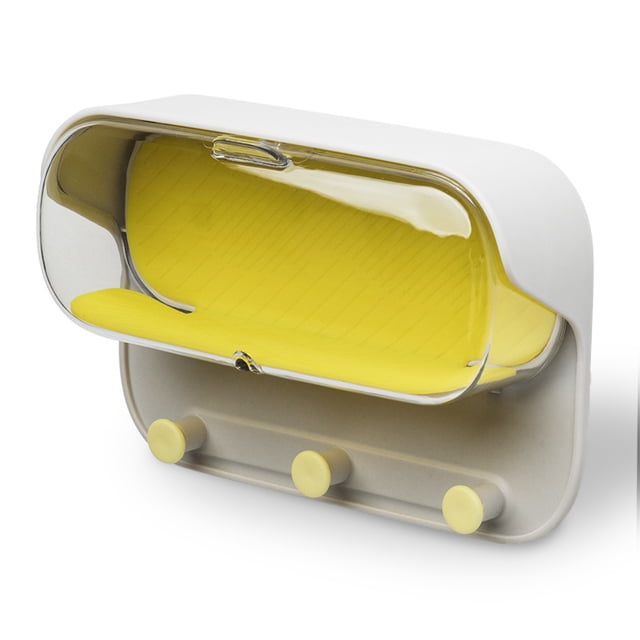 Cateissary Caja de ducha para colgar en la pared a prueba de agua, soporte de joyería, ganchos, organizador de cosméticos, pegatina que no deja marcas, Almacenamiento y organización del hogar No.02 Cateissary HA009482-02B