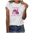 thumbnail image 2 of CEHVOM Halloween Femmes Décontracté Été Imprimé Manches Courtes Col Rond T-Shirt Ample Blouse Hauts, 2 of 5