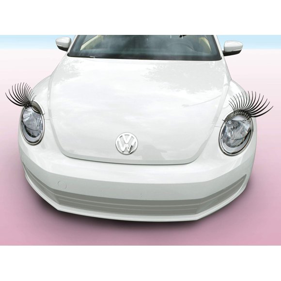 Carlashes Para Beetle (2012-2019) - Pestañas Clásicas Negras Para Coche 3D - Negro