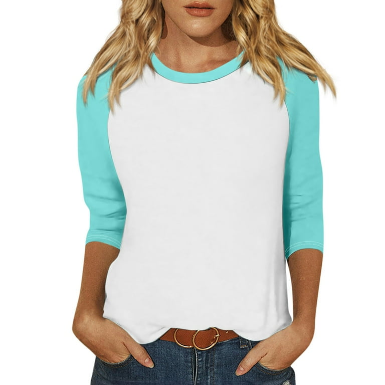 Casual Color Block Contrast O Neck Plus Size Tops Casual Color Block Contrast O Neck Plus Size Tops