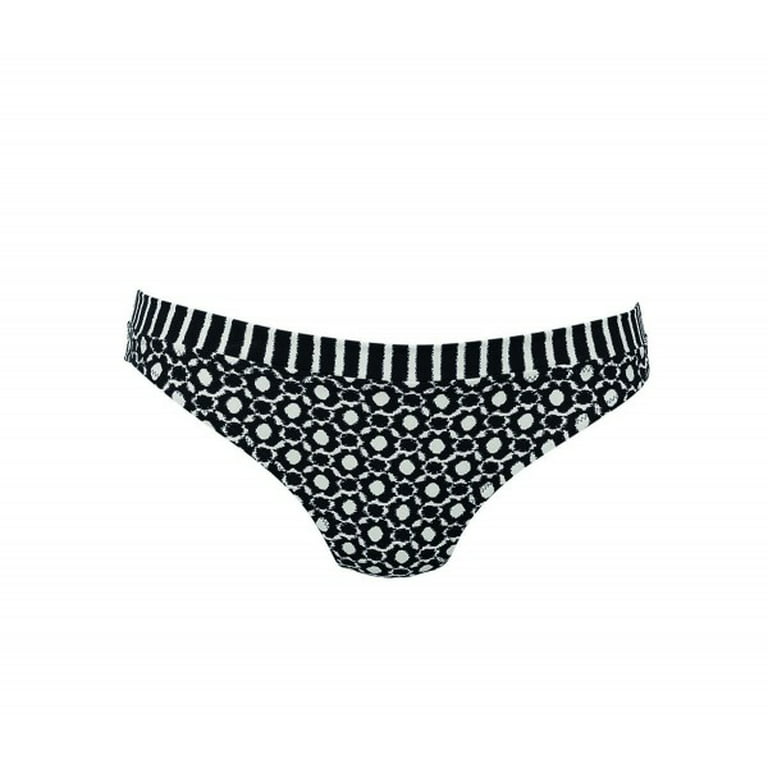 ANITA Black White Dot Treasure Island Ebby Bikini Swim Bottom, US 8, UK 32,  NWOT 