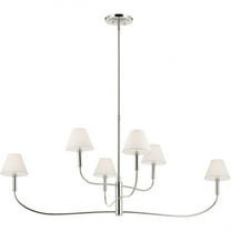 52768PN Kichler Lighting Eadie - 6 Light XLarge Chandelier-23.25 Inch Tall and 6 Inch Wide-Polished Nickel Finish