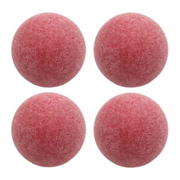 Lipstore 4 Pieces Foosball Balls Mini 1.42 inch for Recreation Room Home Family Party red