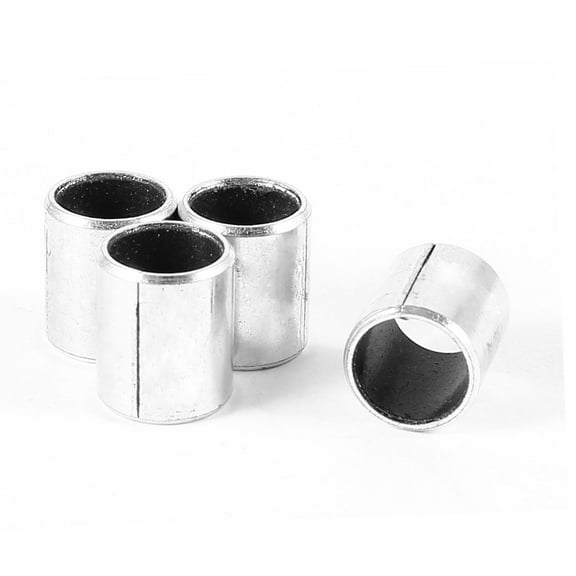 Unique Bargains 4 Pcs 12mm length x 10mm OD x 8mm Bore Silver Tone Plain Sleeve Bearing