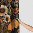 thumbnail image 3 of Orinice Black Bohemian Flower Shower Curtain Medieval Flowers Plants Modern Elegant Aesthetics Shower Curtain Bathroom Decoration Waterproof Polyester with Hooks, 69x72, 3 of 7