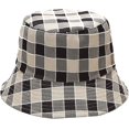 thumbnail image 3 of CoCopeaunts Bucket Hats for Women Street Casual Double-Sided Bucket Hat Lattice Fashion Leisure Men Sun Protection Fisherman Hat, 3 of 8