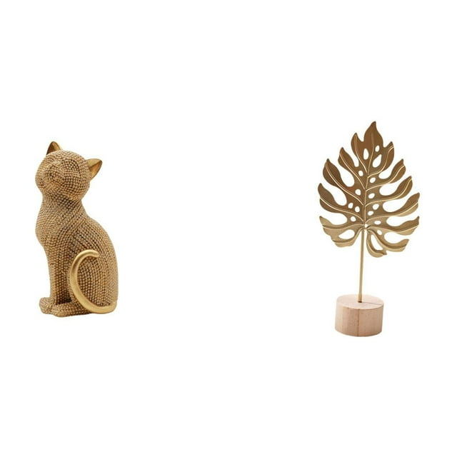 Figura de escritorio,Estatua de gato,linda decoración para estante o escritorio,Escultura de hoja,Estatua de hoja de metal,escultura de hoja,decoración para el hogar,Figura artística de hoja
