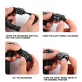 thumbnail image 2 of TFixol Compact Anti-Theft Combination Lock for Motorcycle, Bicycle, and Luggage - Lightweight & Portable 1.5M Steel Cable Lock, Black Round Design, 2 of 6