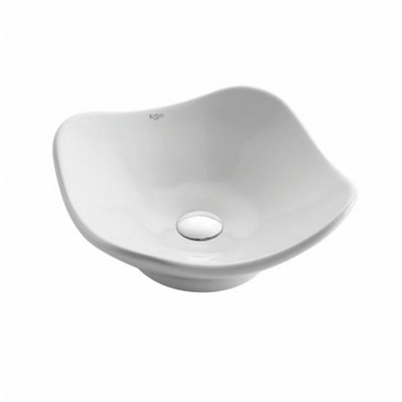 Kraus C Kcv 135 1007sn Tulip Ceramic Vessel Sink With Ramus