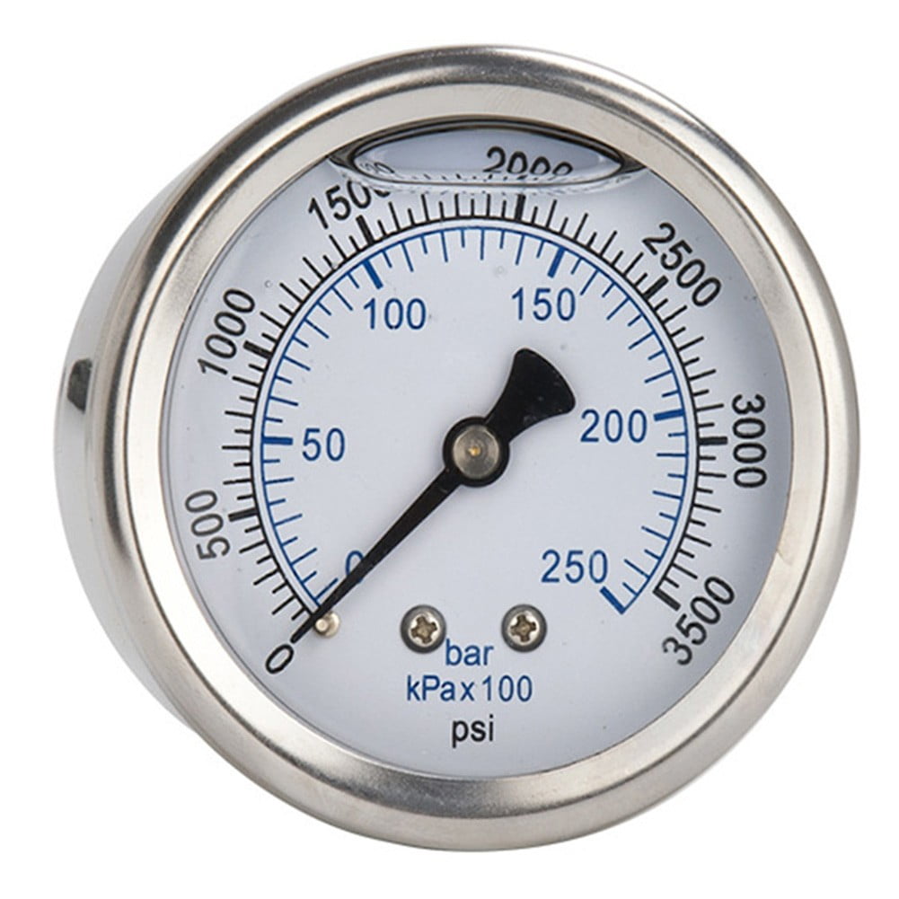M14x1.5 Thread Pressure Washer Pressure Gauge 0250 Bar 3500 Psi Metal
