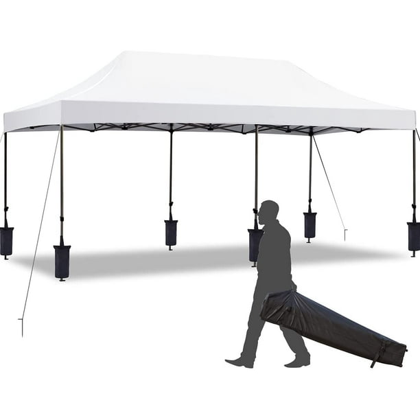 Erommy 10' x 20' Pop Up Canopy Tent, Commercial Instant Canopy with