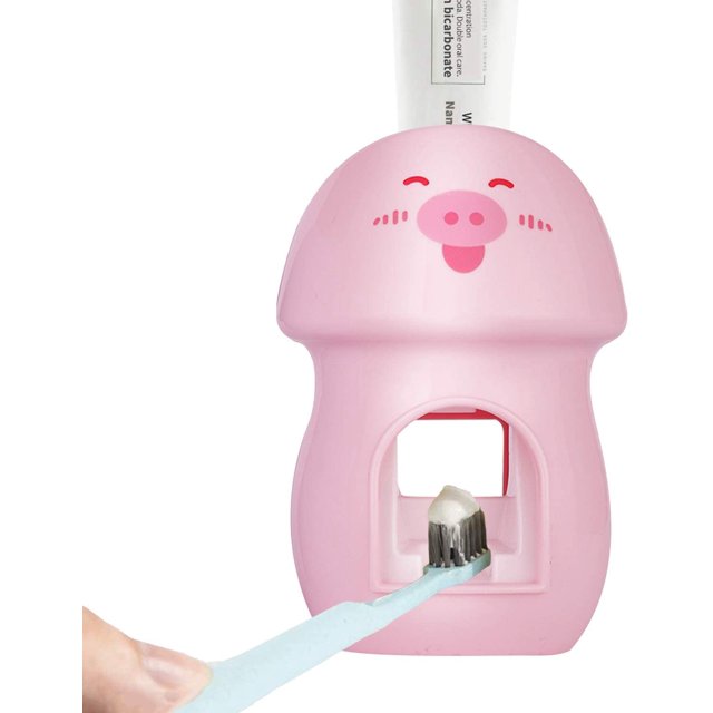 Toothpaste Dispenser for Kids, Automatic Toothpaste Squeezer, Hands Free Toothbrush Holder for Family Washroom Bathroom