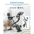 thumbnail image 2 of MERACH Folding Exercise Bike, 4 in 1 Magnetic Upright Bike with 16 Levels of Resistance for Home Indoor Cardio Workout Max Weight 300 lbs, 2 of 8