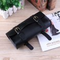 thumbnail image 2 of Sywqhk Bolsa de cola de bicicleta retro Bolsa de ciclismo de cuero de PU Bolsa de sillín Bolsa de cola (Negro) Sywqhk Alta Calidad, 2 of 7
