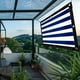 thumbnail image 3 of Toldo rectangular para exteriores, protección solar para piscina, jardín, prado, playa, casa, patio, cochera, baño. Resistente, impermeable, plegable y portátil. Estructura metálica., 3 of 7
