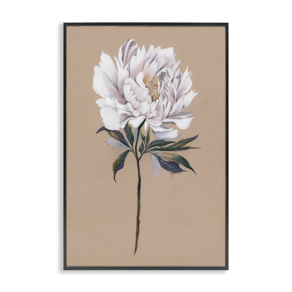 White Flower Branch Black Framed Giclee Art, 12 x 18, Made In USA