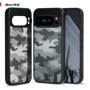 ibmrs For Google Pixel 9 Pro XL Case ,Cover Rugged Flexible Durable Anti-Slip TPU Protection Shockproof Back Cover -Camo Black