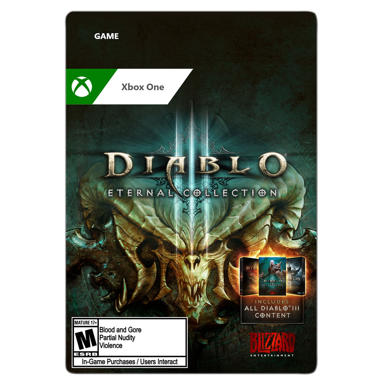 Diablo III 3 Cover Carton Box and Cd BOX Case only no Game Code