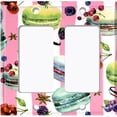thumbnail image 6 of Metal Light Switch Plate Cover Macaron Fruits and Spices Dessert Stripes CAK024, 6 of 13