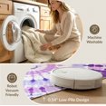 thumbnail image 5 of ODIKA 9'x12' Washable Area Rug Purple Round Spiral Swirl Decorative Covering Gradient Circle for Great Room, Indoor Concept, Large Living Low Pile, Flatwoven, 5 of 7