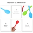 thumbnail image 5 of Supvox 3Pcs Premium Silicone Soup Spoon Kitchen Utensil Light and Easy to Use, 5 of 7