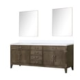 thumbnail image 2 of Laurel 84 in W Grey Oak Double Bath Vanity, Cultured Marble Top, and 36 in Mirrors, 2 of 6