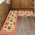 thumbnail image 2 of Flower Kitchen Mat Sets 2 Piece Farmhouse Anti Fatigue Waterproof Stain Resistant Floor Rug Non Slippioneer Woman Kitchen Accessories Laundry Room Rug - 17x29 and 17x47 Inch, 2 of 6