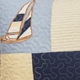 thumbnail image 3 of Sailing Twin Cotton Lightweight Machine Washable Reversible Quilt, 3 of 4