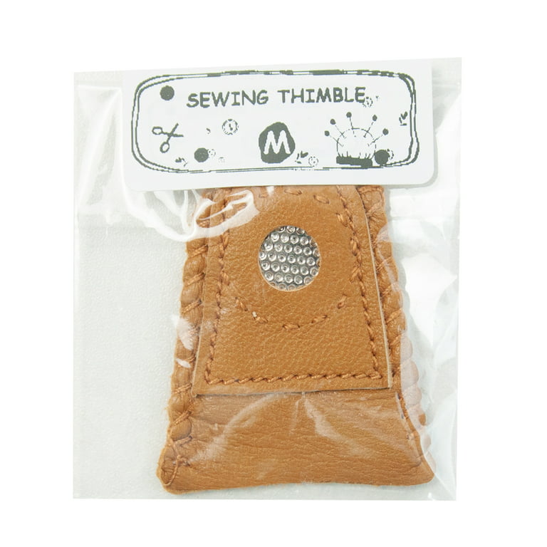 TINYSOME Sewing Thimble Leather Thimble Pads for Knitting Sewing