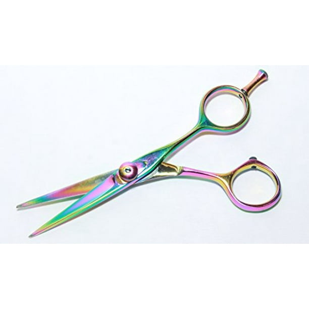 Peak Implements 5" Titanium Coated hair cutting ShearsRainbow