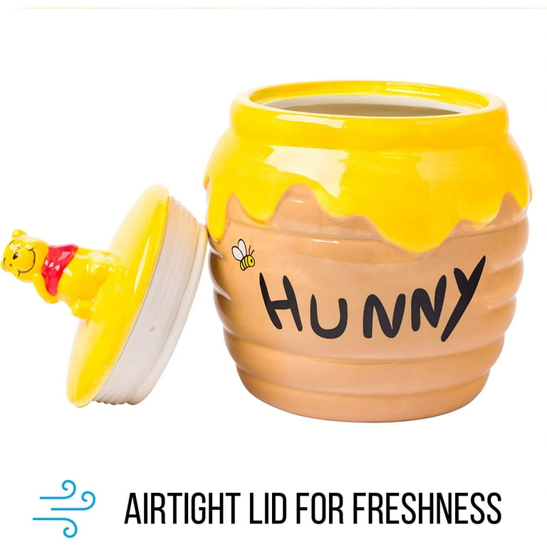 Treasure Craft Disney Classic Winnie The Pooh “HUNNY” Honey Pot Jar AS IS